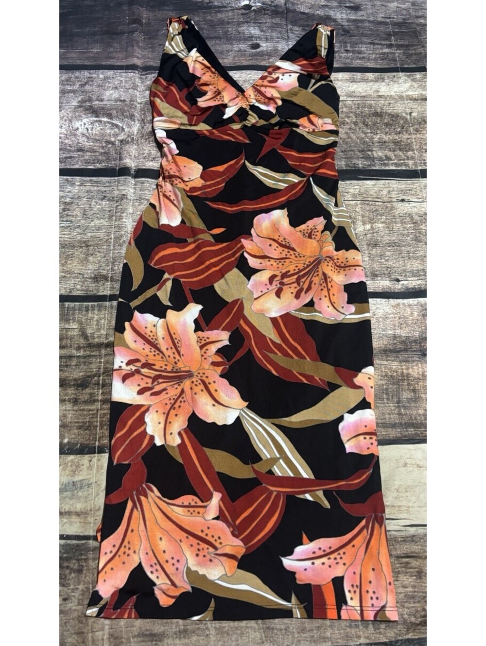 VTG Guess Collection Dress Womens Small Floral Bodycon USA Y2K